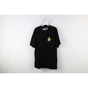 Rockstar Energy Drink Mens XL Faded Spell Out Short Sleeve T-Shirt Black Cotton